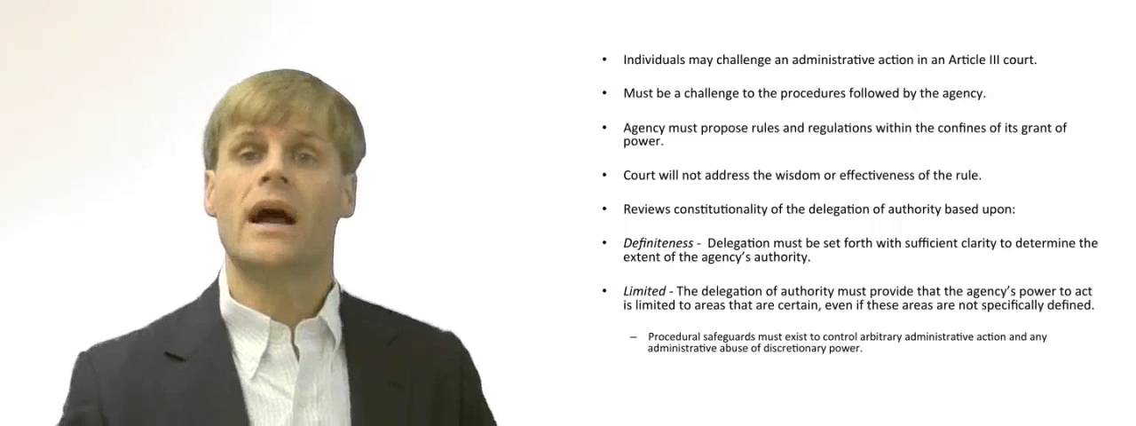 'Video thumbnail for Authority to review Agency Rulemaking'