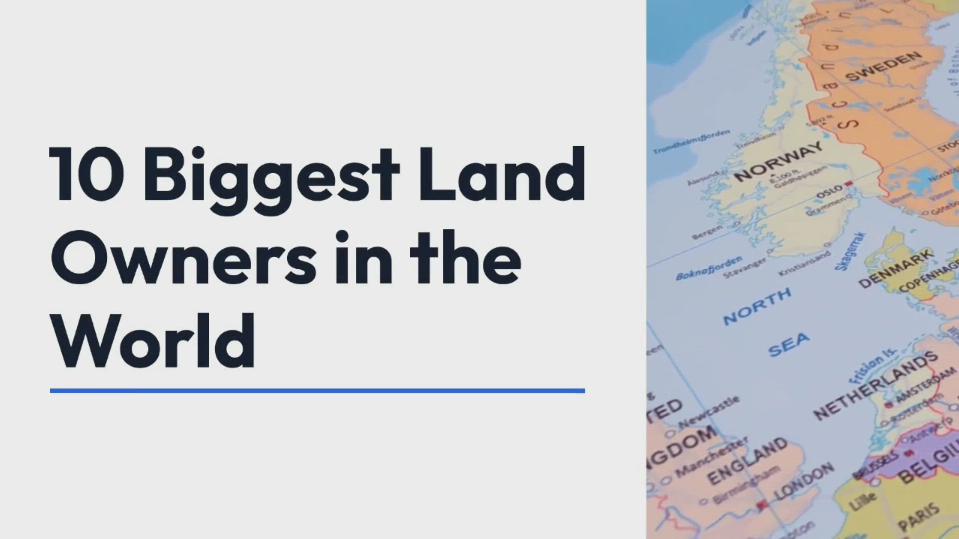 'Video thumbnail for 10 Largest Land Owners in the World'