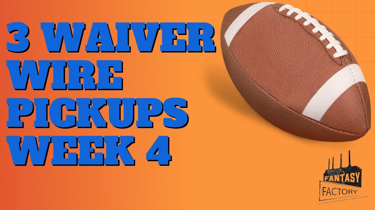 Video thumbnail for Fantasy Football advice week 4 Sleeper's Sleepers