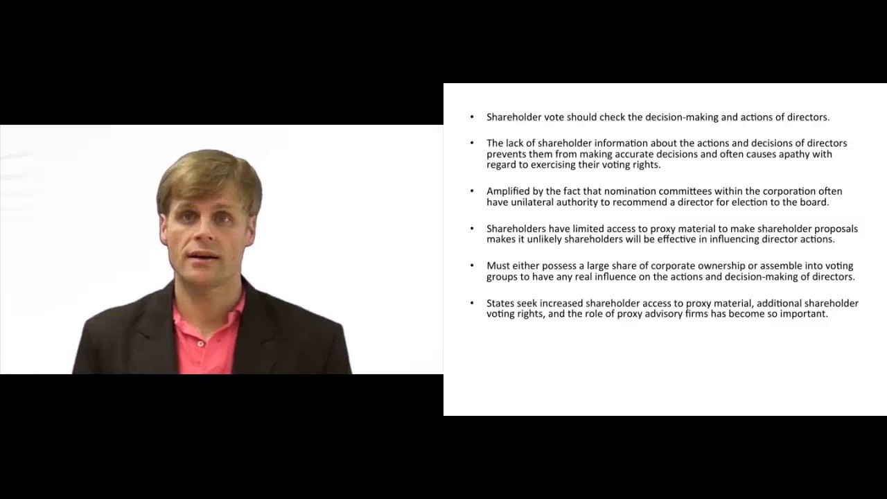 'Video thumbnail for Lack of Information and Corporate Governance Issues - Explained'