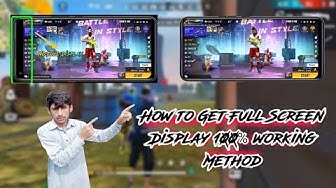 Video thumbnail for How to get full screen display in mobile || Free Fire full screen setting notch display