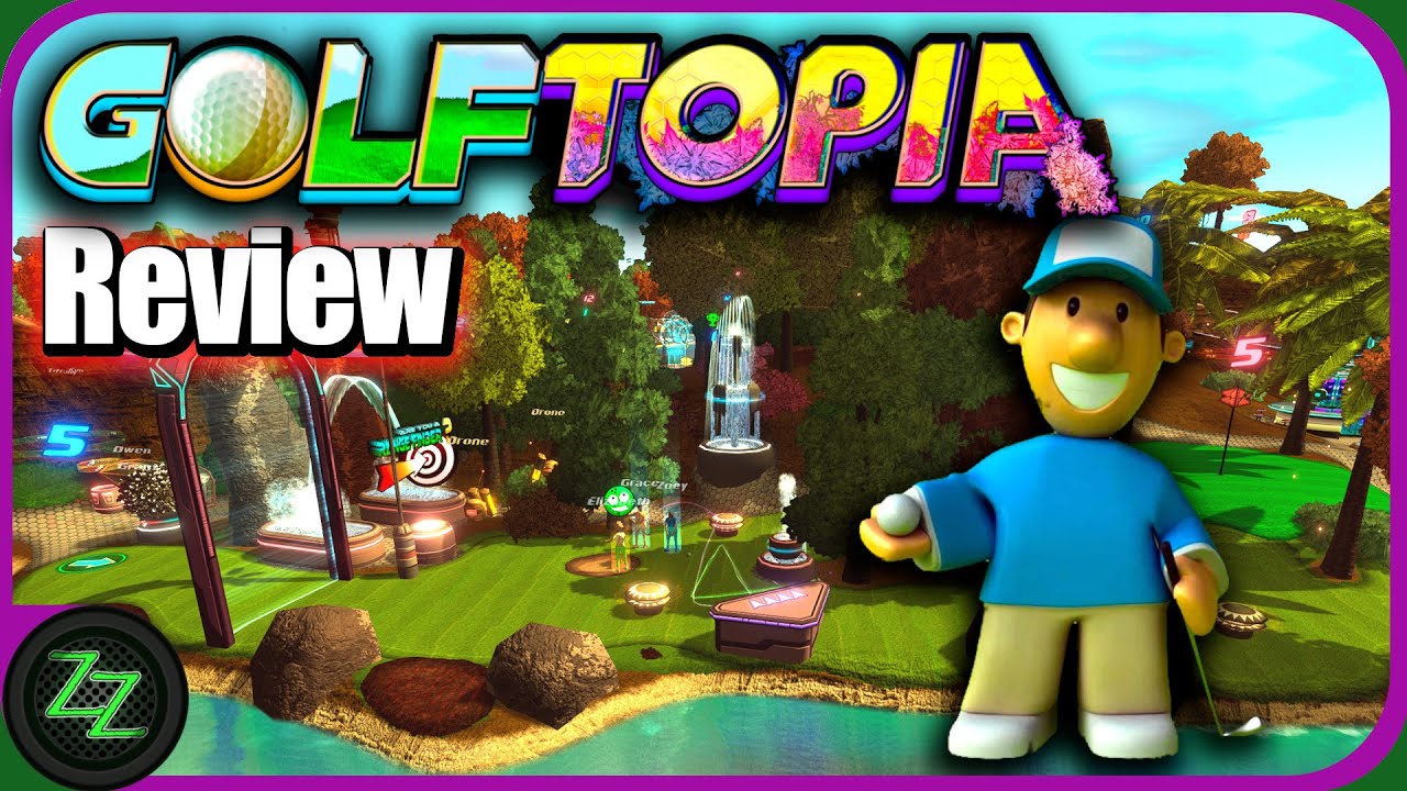 'Video thumbnail for Golftopia Review Test - SciFi Golf in bunt - SimGolf or Golf Tycoon? [Deutsch-German,many subtitles]'