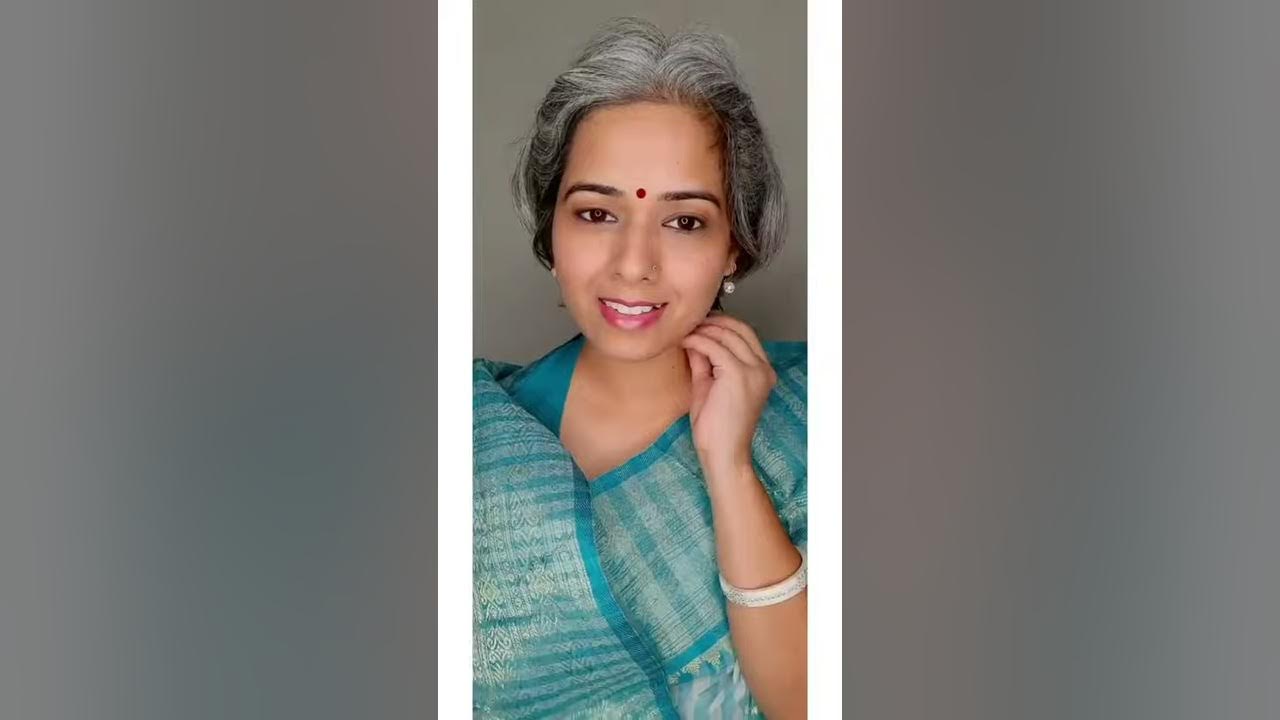 'Video thumbnail for Busting the Myth ~ Grey Hair doesn't look great with a Saree!'