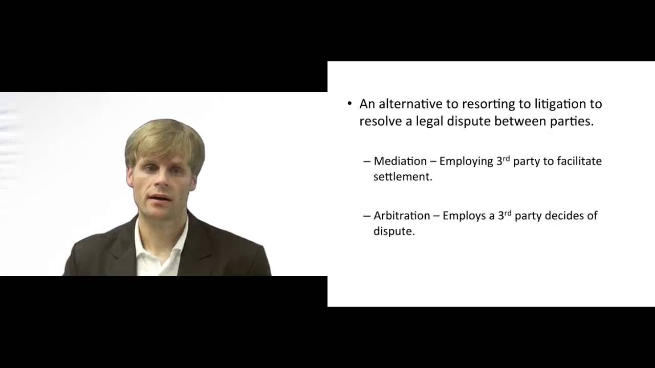 Video thumbnail for What is Alternative Dispute Resolution?