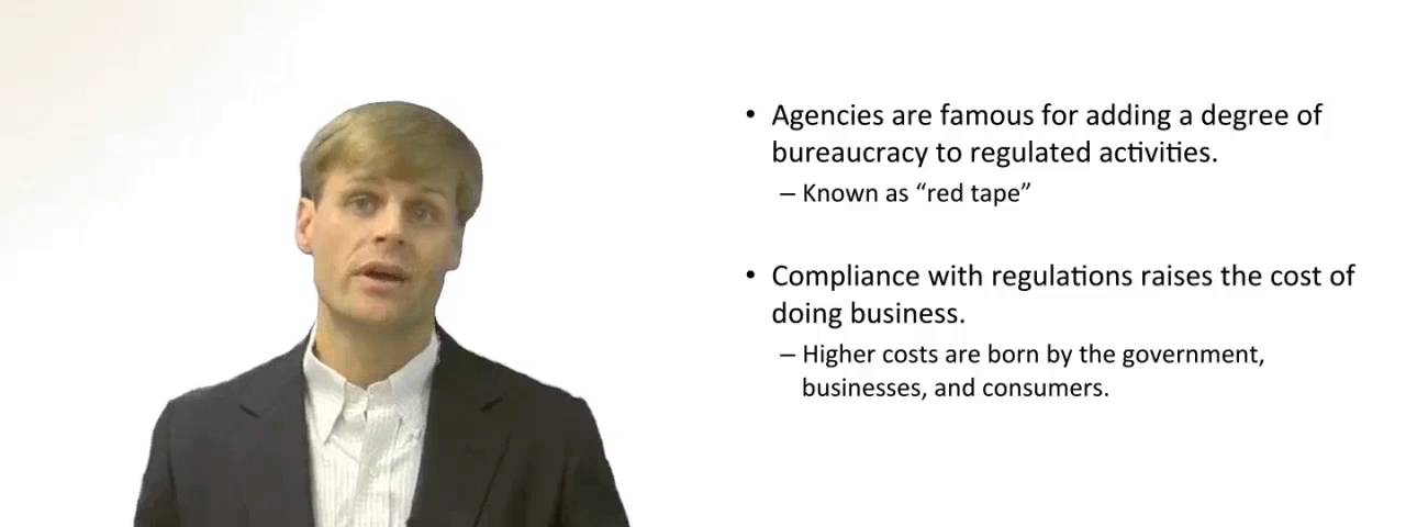 'Video thumbnail for What are the disadvantages of administrative agency regulations?'