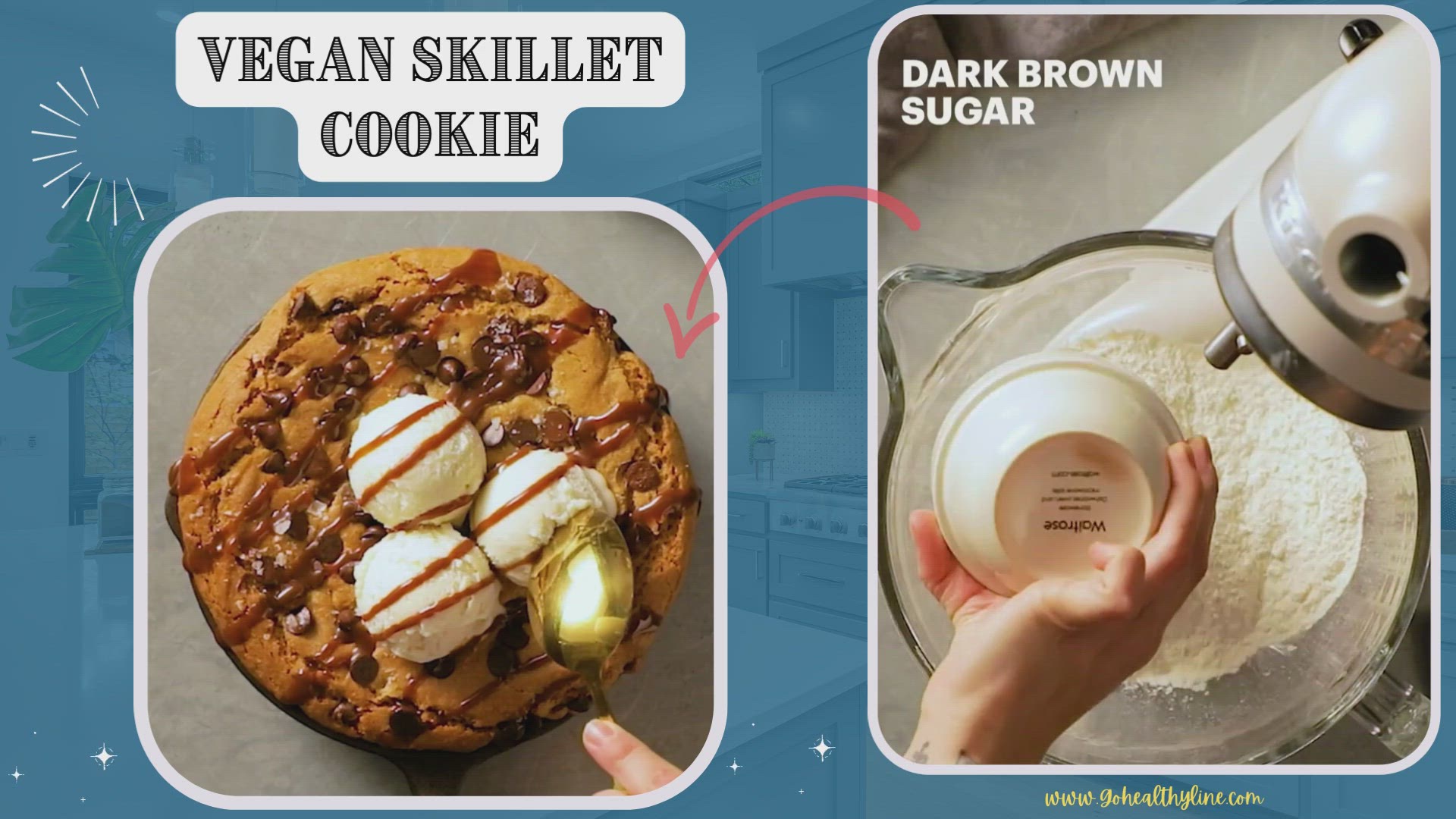 Video thumbnail for Vegan Skillet Cookie