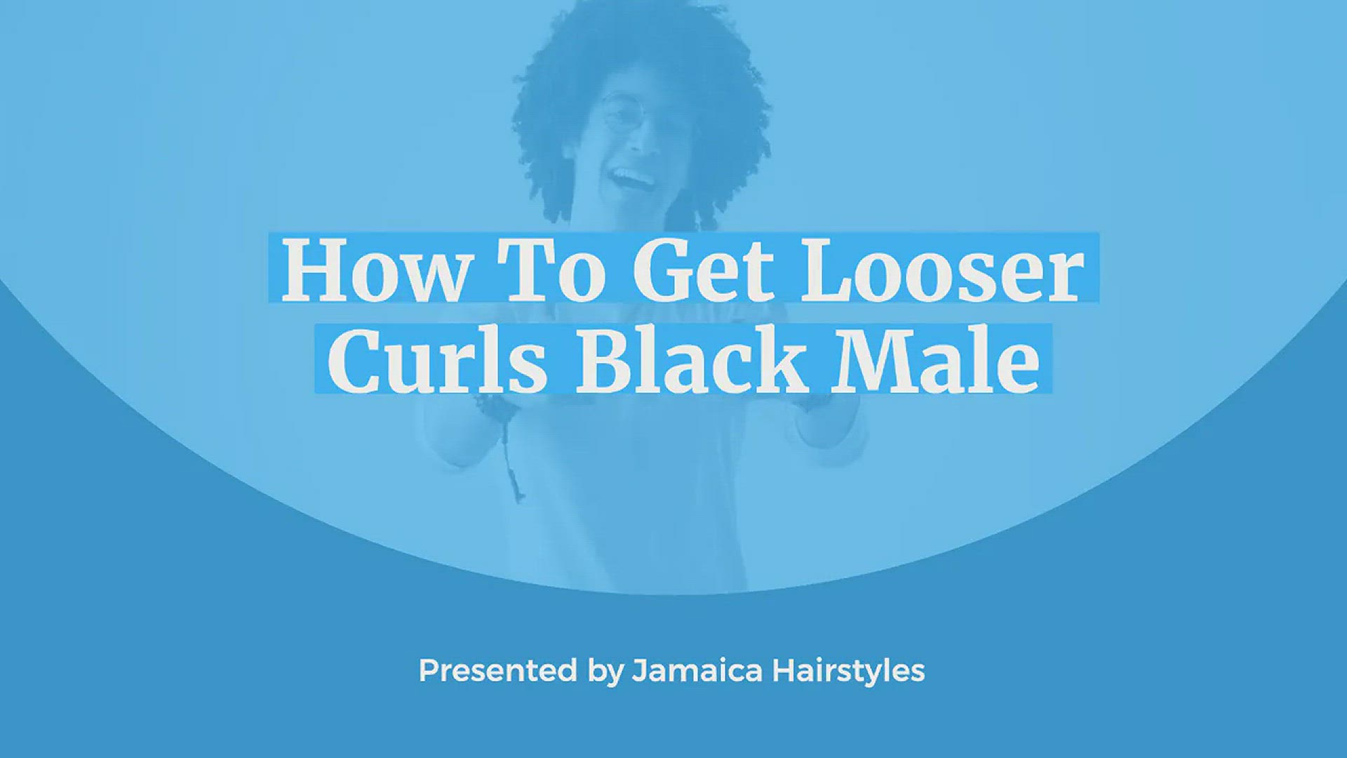 Video thumbnail for How To Get Looser Curls Black Male