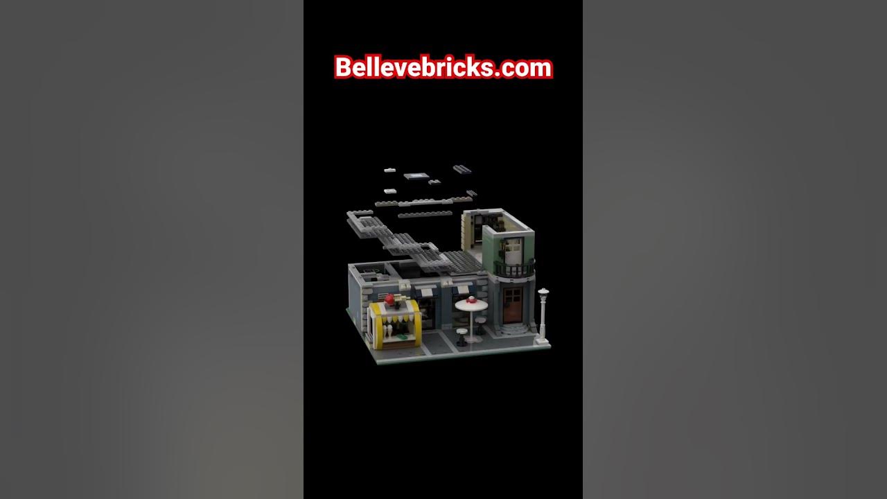 Video thumbnail for #LEGO Gym & Ice Cream Stand designed using 10255 Assembly Square set #amazing #legocity #legomoc