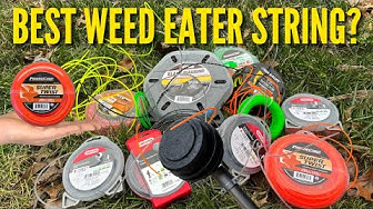 'Video thumbnail for Which Weed Eater String Is Best? Visibility, Durability & Efficiency Tests!'