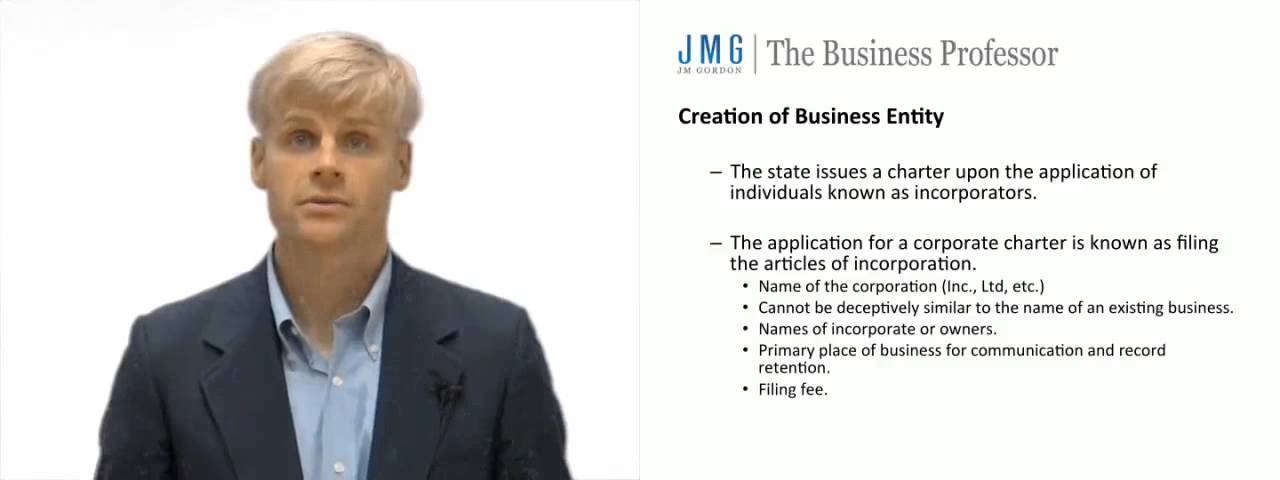 'Video thumbnail for Creating a Corporation - Required Documents'