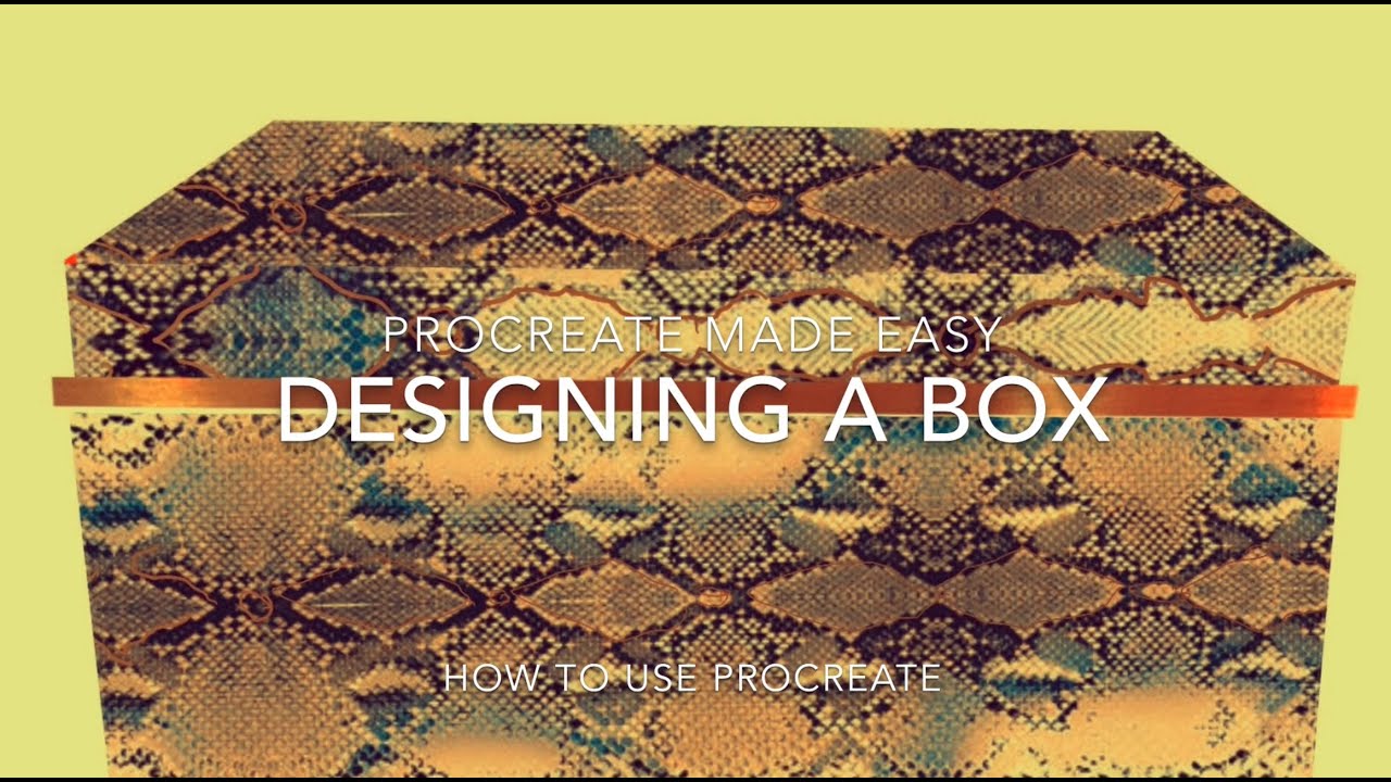 'Video thumbnail for How to Design a Box On Procreate - Procreate Made Easy'