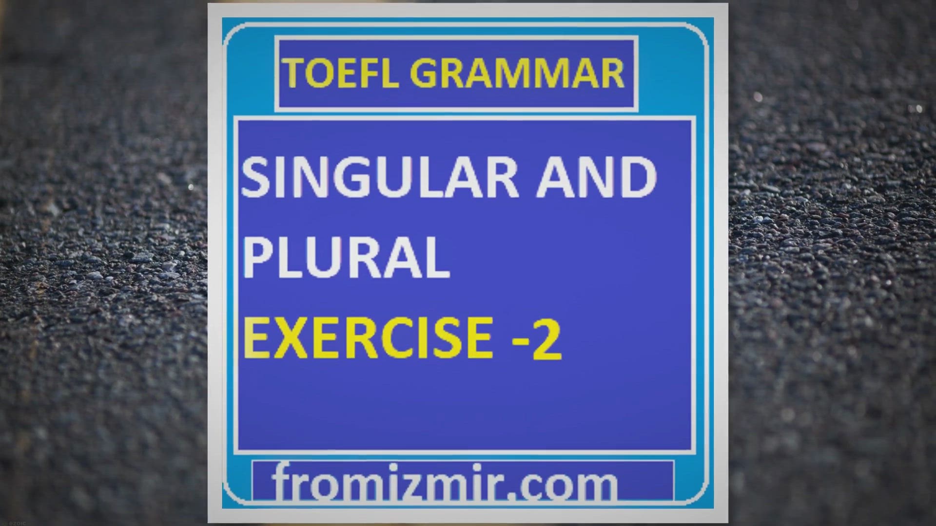 'Video thumbnail for Singular And Plural Nouns Exercise -2'
