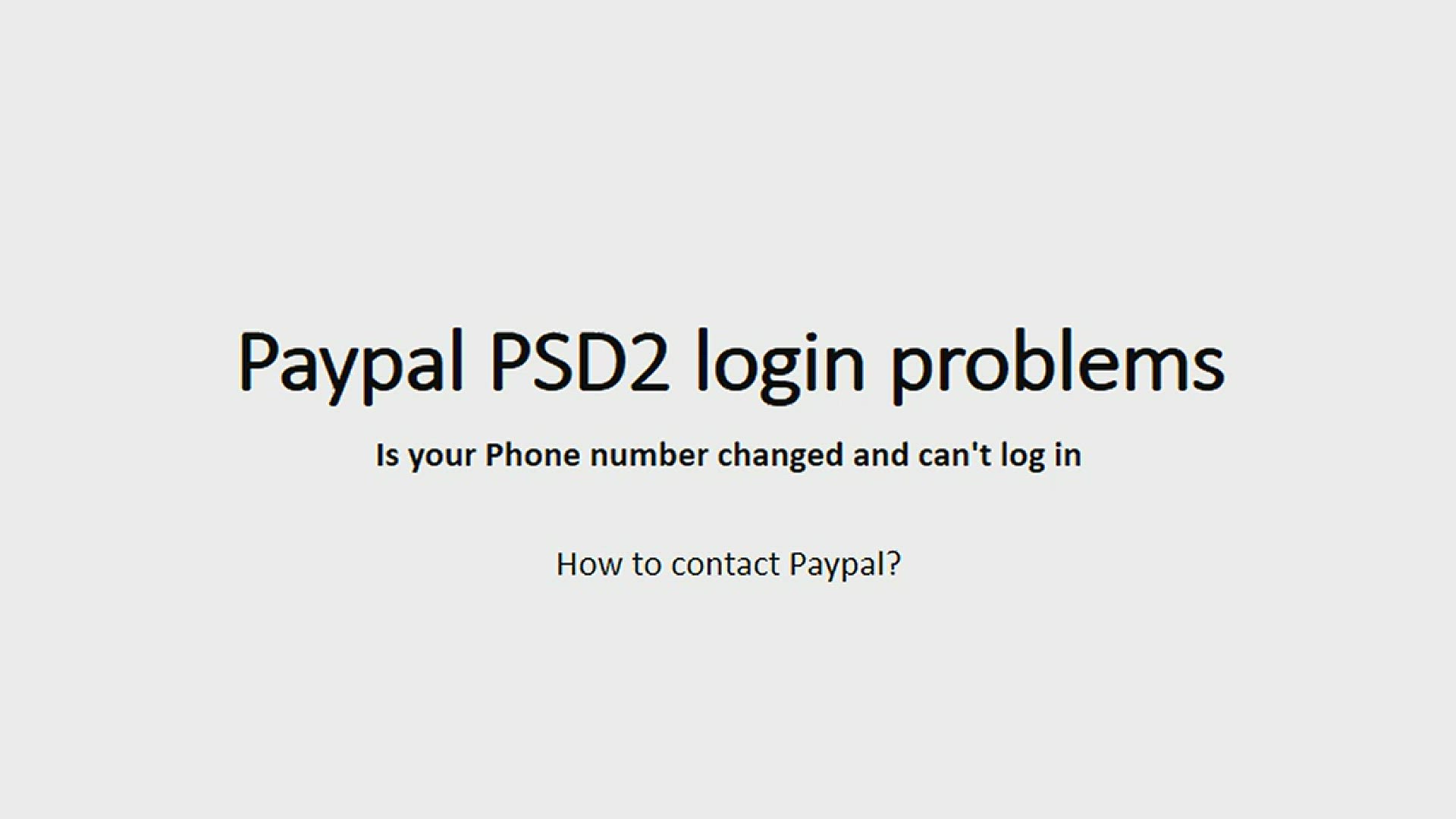 Video thumbnail for Paypal PSD2 login problems - solved