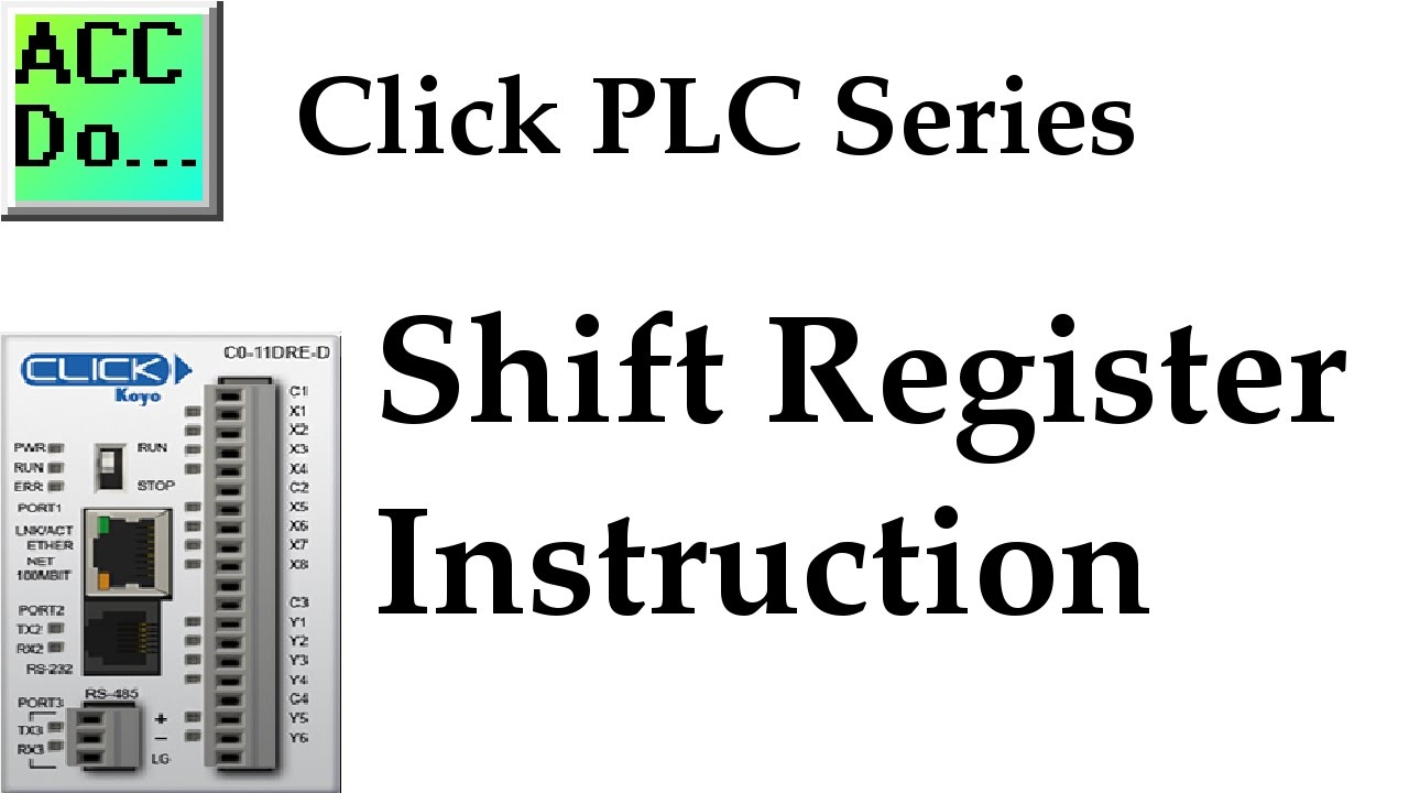 'Video thumbnail for Click PLC Shift Register Instruction'