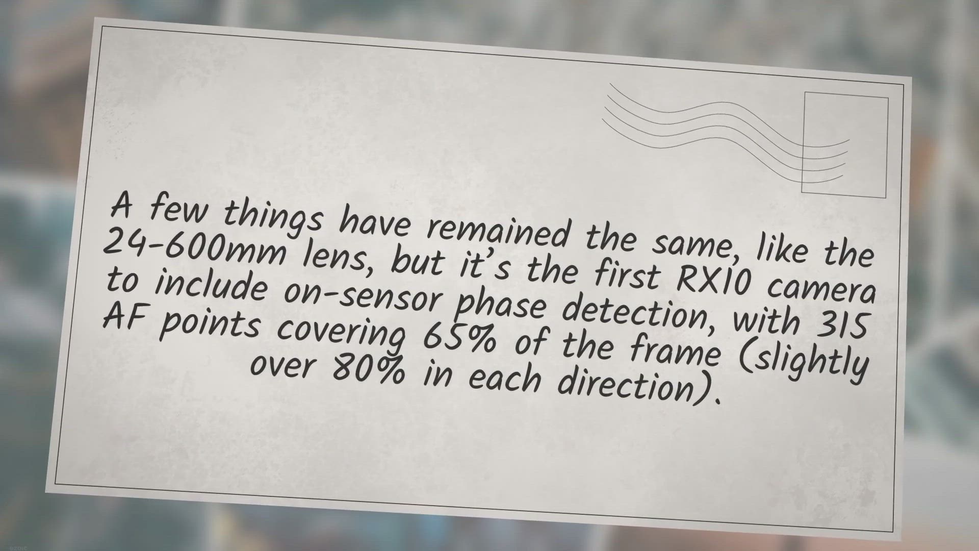 Video thumbnail for Sony RX10 IV settings, tips and tricks - Wim Arys