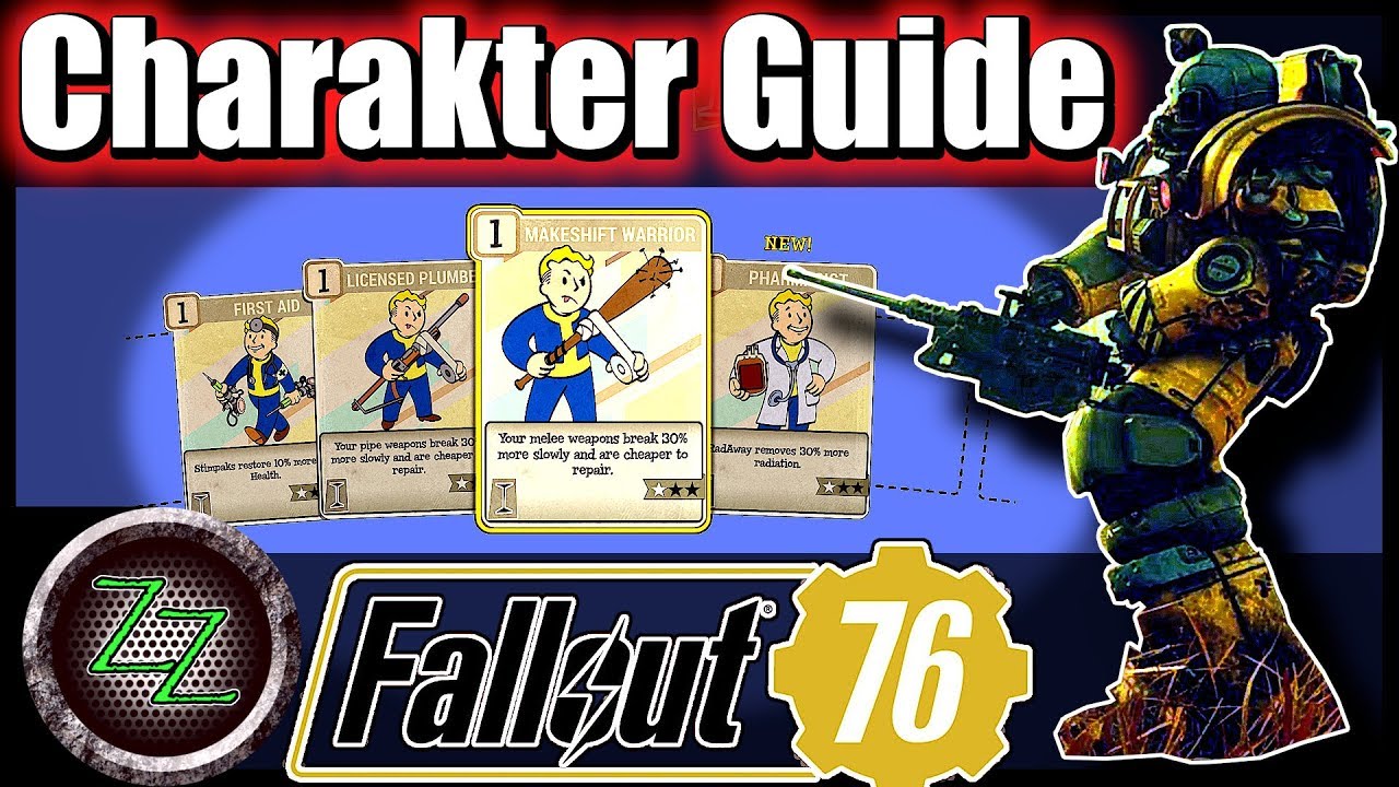 'Video thumbnail for Fallout 76 Guide [Deutsch/German] Grundlagen Tutorial: Charakter, SPECIAL Werte, Leveln, Perks'