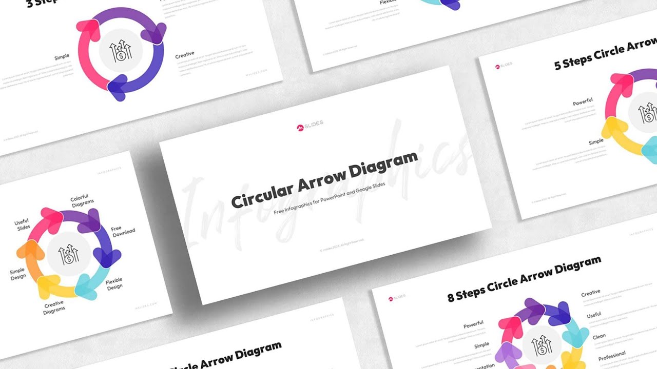 'Video thumbnail for Circular Arrow Diagram Template for PowerPoint by mslides'