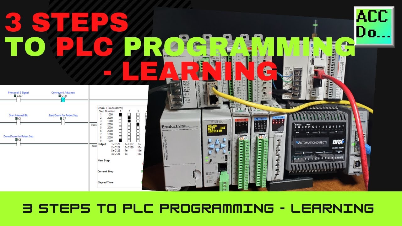 'Video thumbnail for 3 Steps to PLC Programming - Learning'