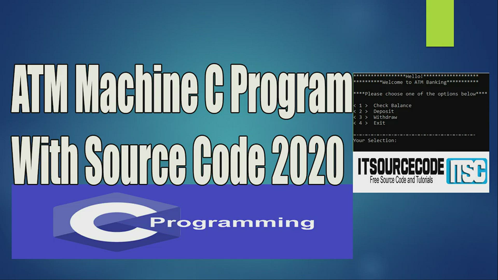 'Video thumbnail for ATM Machine C Program With Source Code Free Download 2020 | C projects with Source COde'
