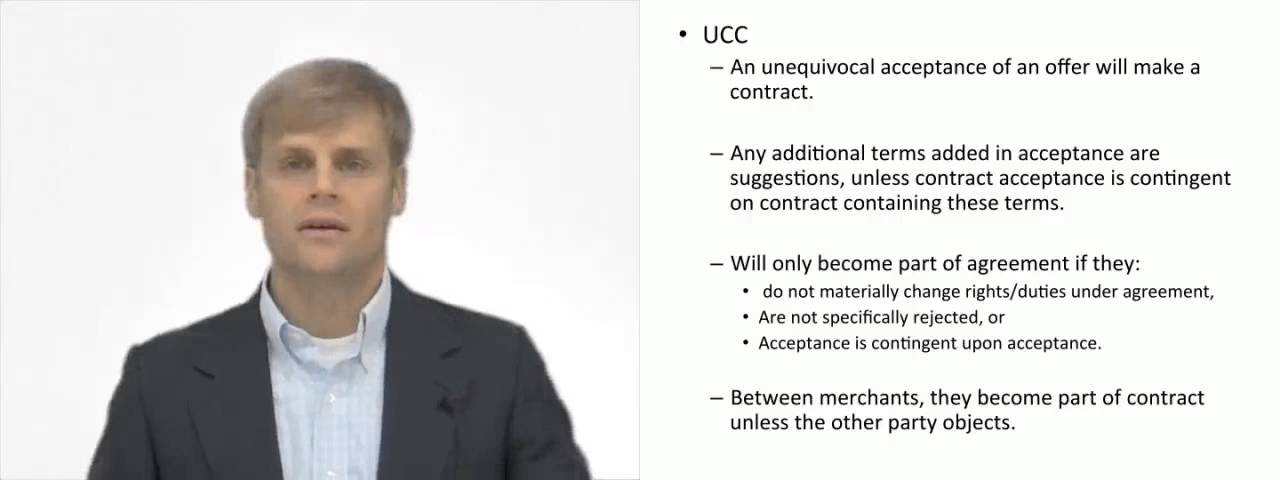 'Video thumbnail for Additional Terms in Acceptance under UCC'