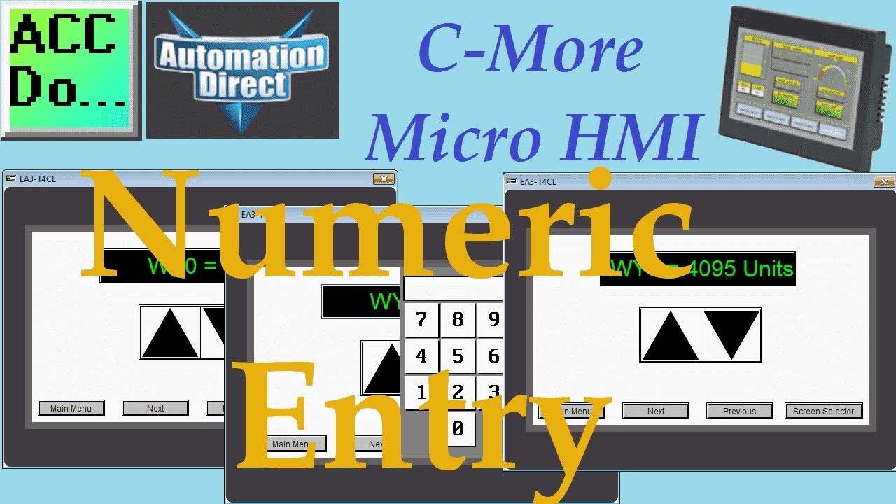 'Video thumbnail for C-More Micro HMI Object Numeric Entry'