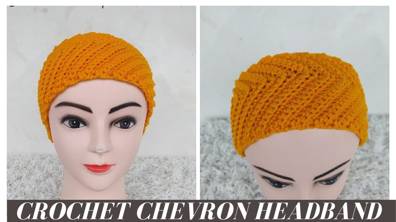 Video thumbnail for Crochet Chevron Headband