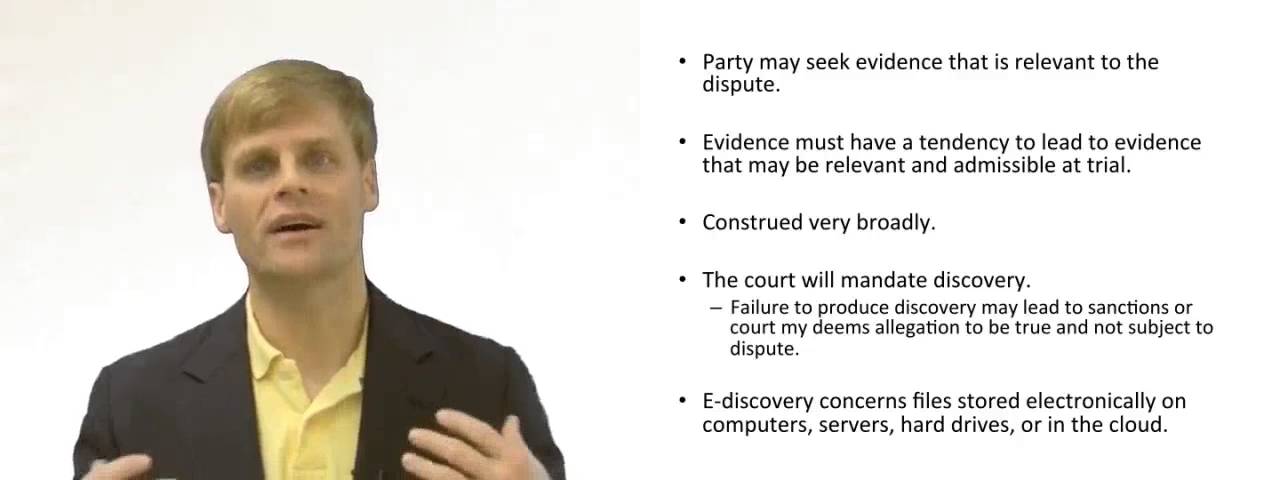 'Video thumbnail for Scope of Discovery in a Civil Lawsuit'
