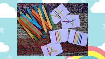 Video thumbnail for Juegos para niños. Palitos de colores. Material educativo infantil