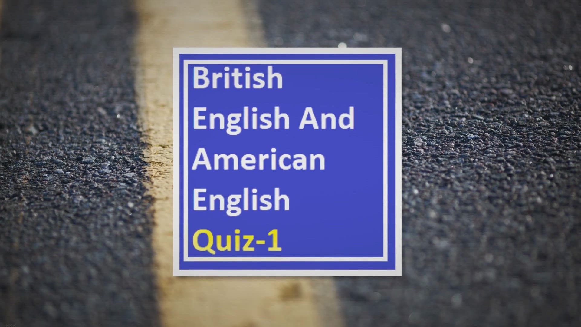 'Video thumbnail for British English And American English Quiz-1'