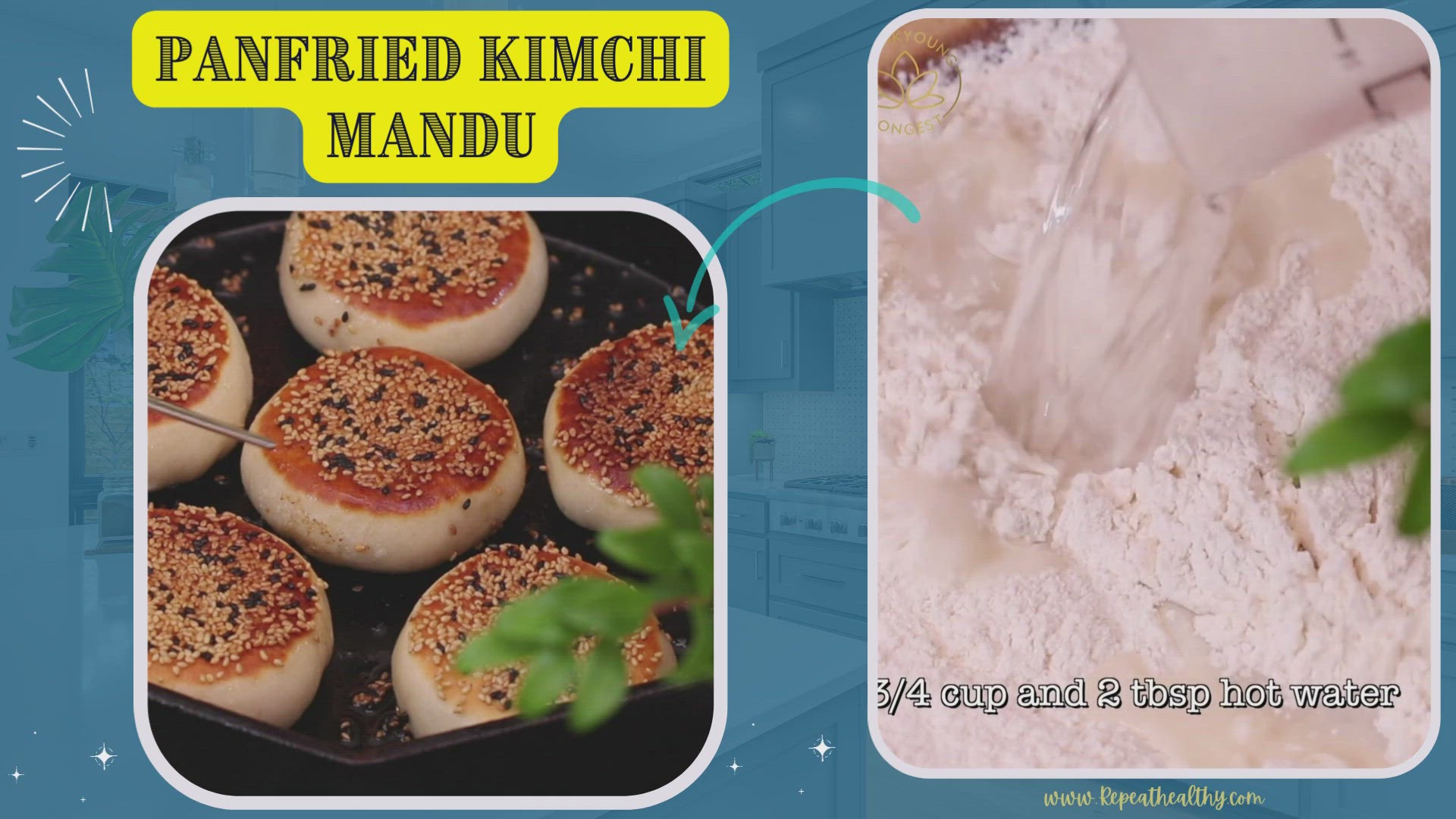 Video thumbnail for Panfried Kimchi Mandu
