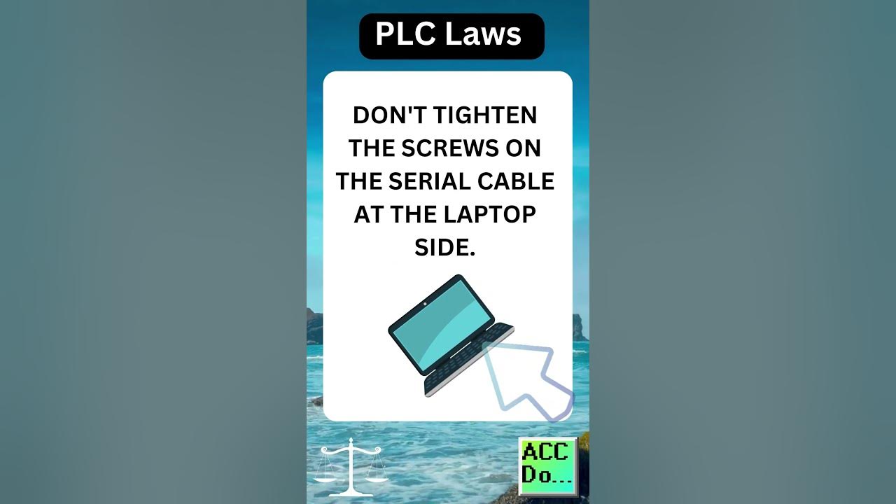 'Video thumbnail for PLC Laws #4 - WHEN CONNECTING YOUR LAPTOP'