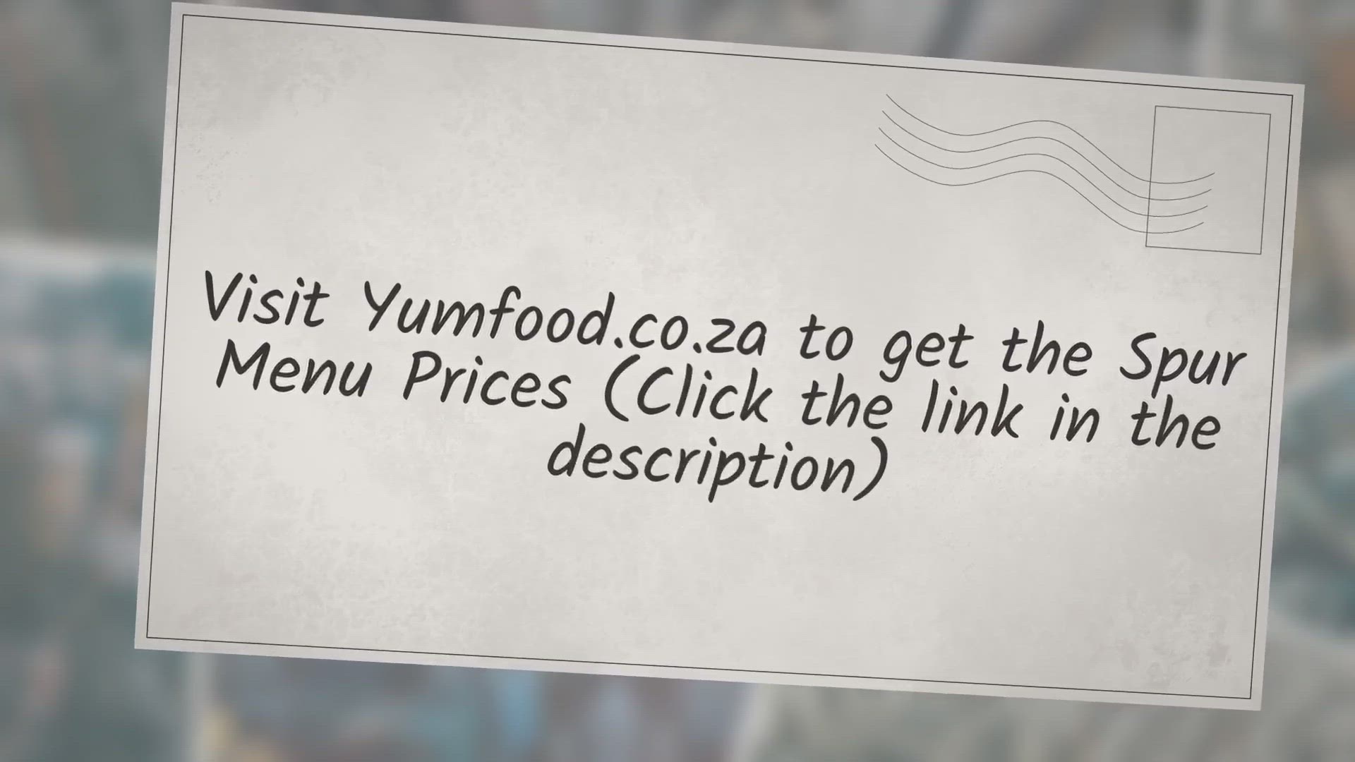 Video thumbnail for Spur Menu South Africa 2022 — South African Menus