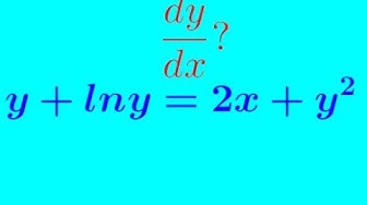 'Video thumbnail for What is Implicit differentiation? -   derivative of a function  -  part 6'
