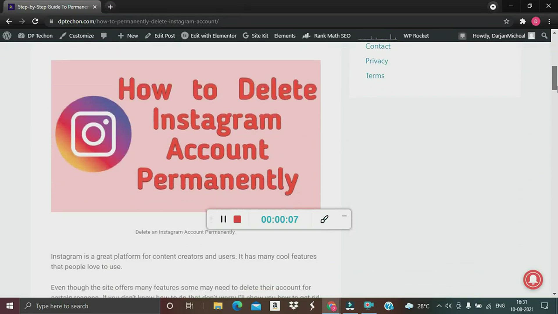 Video thumbnail for How to Permanently Delete Instagram Account