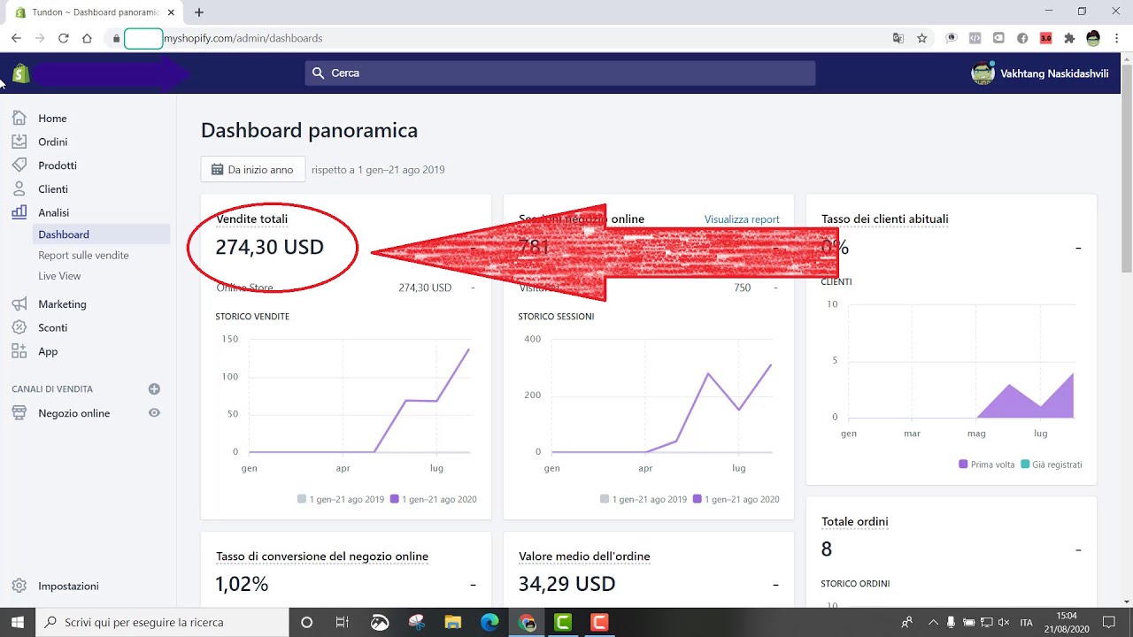 Video thumbnail for Ecco quanto ho guadagnato investendo 50$ in DROPSHIPPING