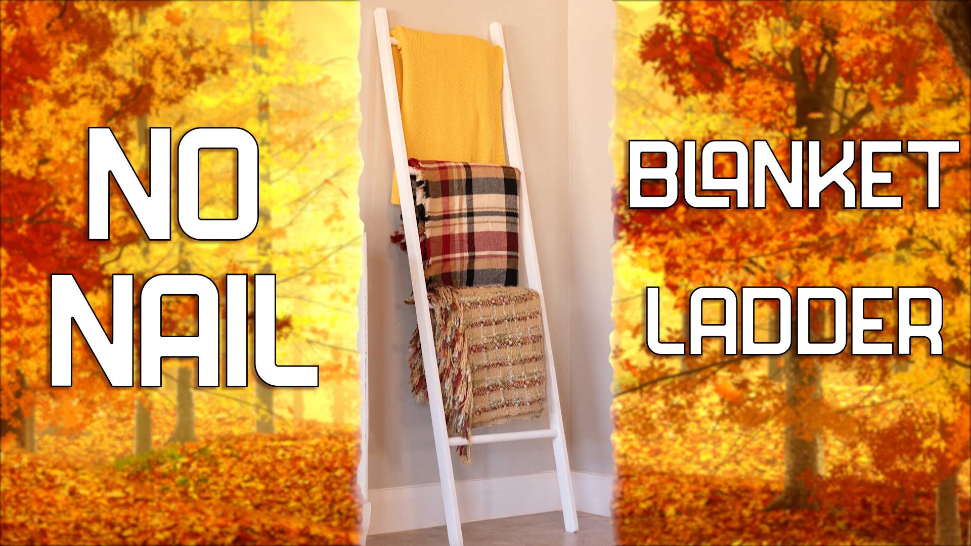 'Video thumbnail for DIY Blanket Ladder, No Nails'