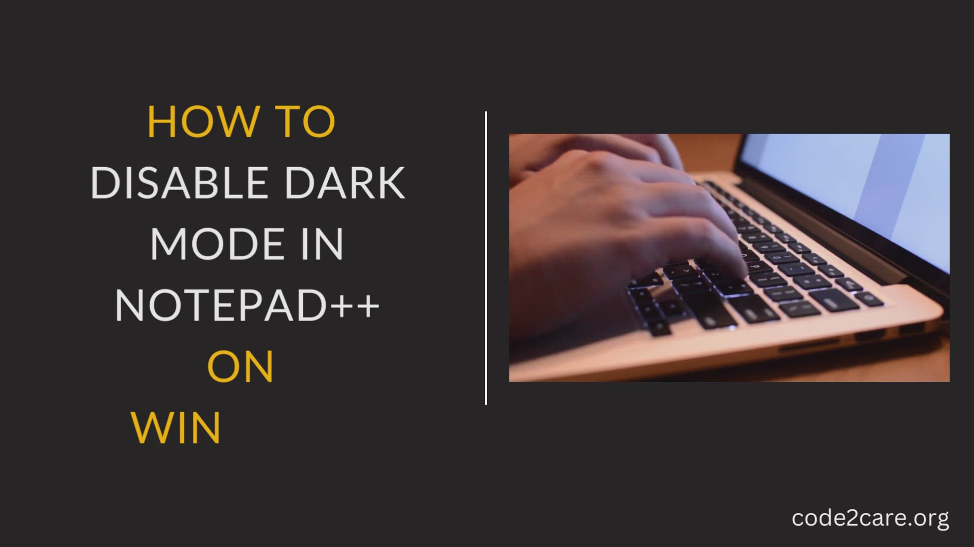 'Video thumbnail for How to Enable Dark mode in Notepad++ on Windows'