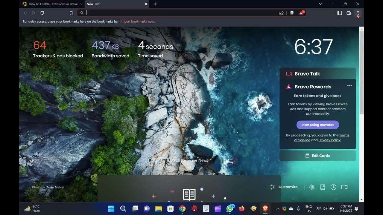 'Video thumbnail for Enable or Disable Extensions in Brave Incognito Window in Windows 11 or 10'