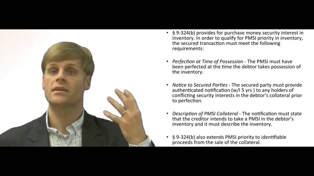 'Video thumbnail for Purchase Money Security Interest in Inventory'