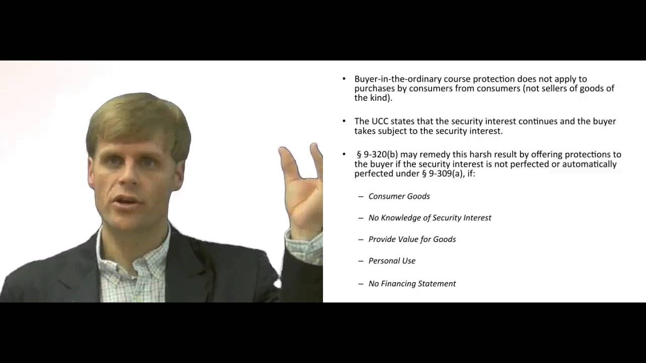'Video thumbnail for Security Interest in Consumer Goods purchased from Consumers'