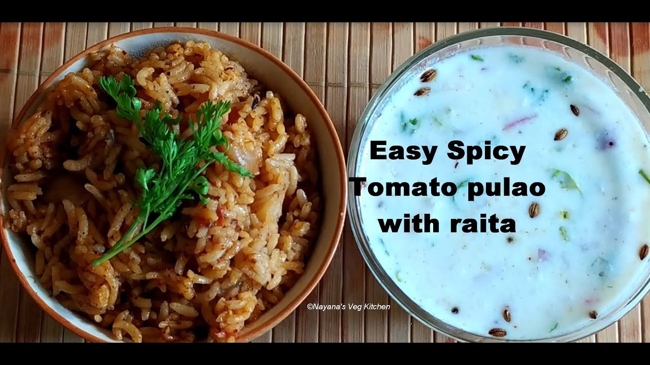 'Video thumbnail for Spicy Tomato rice recipe.Tomato pulao in pressure cooker. How to make tomato bhat.'