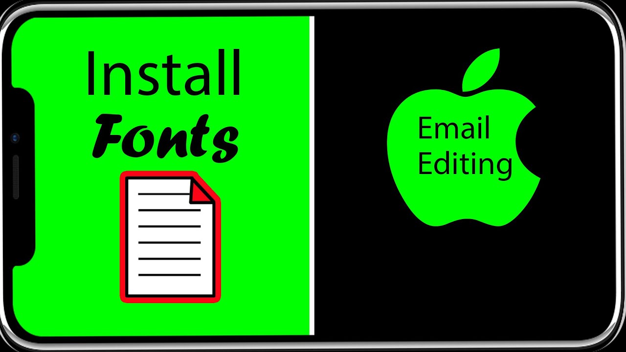 Video thumbnail for How to Install Fonts on iPhone for Free in Email