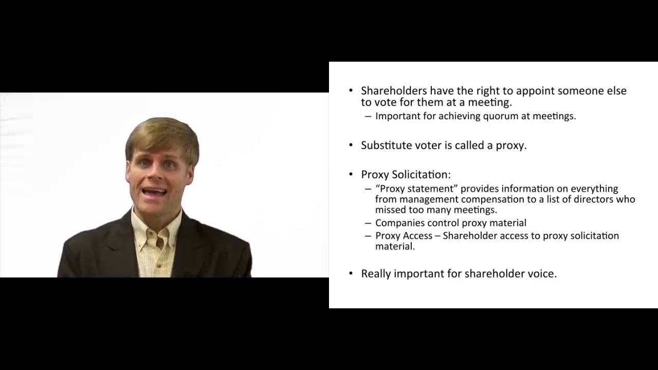'Video thumbnail for Corporate Proxies - Explained'