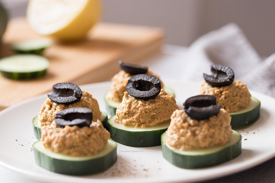 'Video thumbnail for Cucumber Appetizers With Sardine Spread'