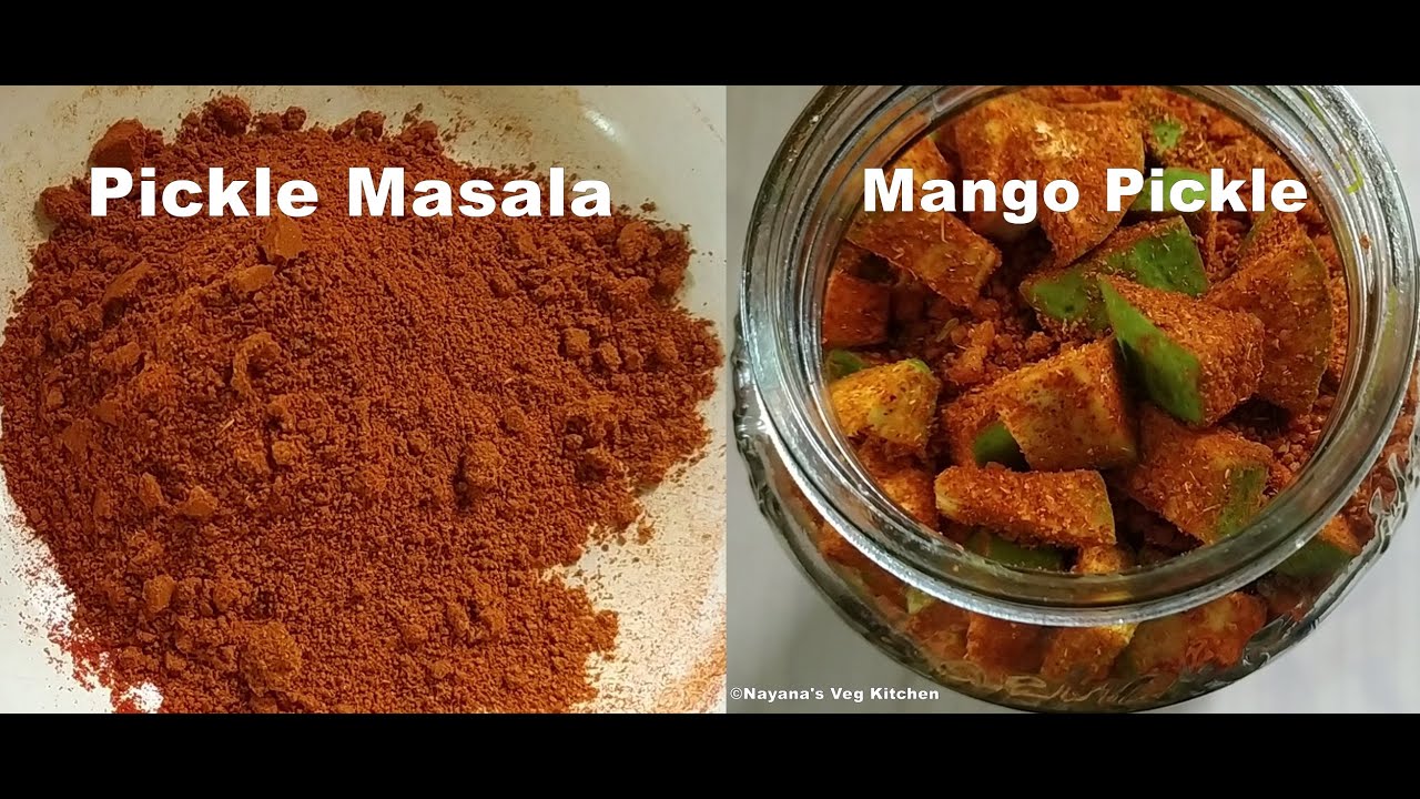 'Video thumbnail for Pickle Spice Mix & Mango pickle. Achar / Lonche Masala. Kairi lonche. कच्चे आमका अचार. कैरीचे लोणचे.'