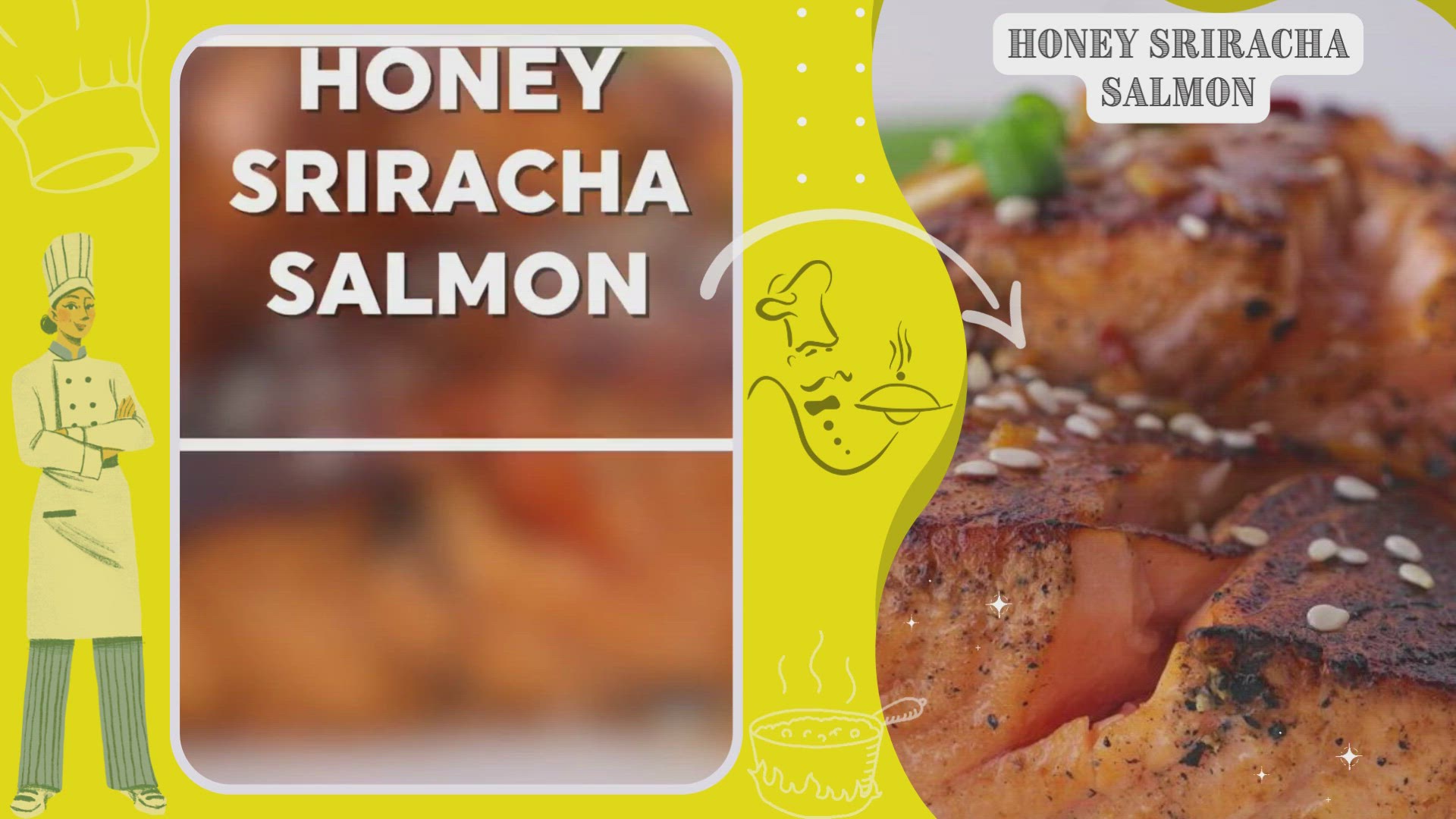 Video thumbnail for Honey Sriracha Salmon