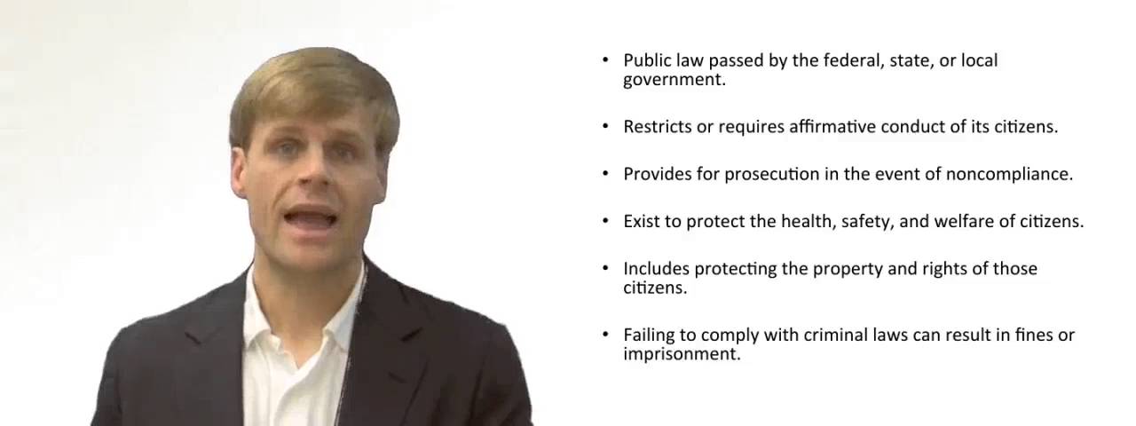 'Video thumbnail for What is Criminal Law?'