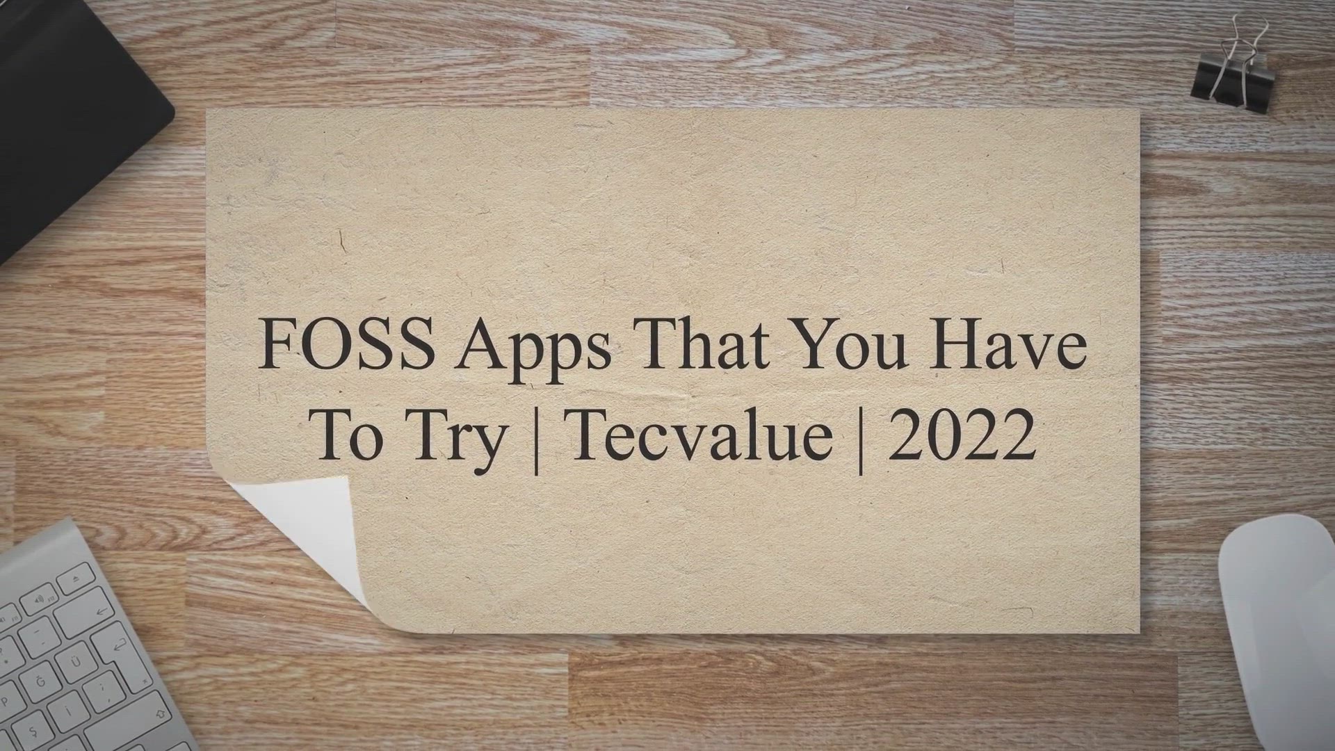 Video thumbnail for FOSS Apps That You Have to Try | Tecvalue | 2022