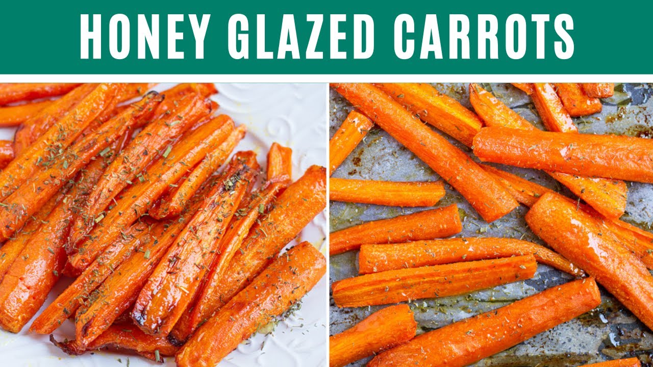 Video thumbnail for HONEY GLAZED CARROTS I air fryer, oven baked, crunchy.