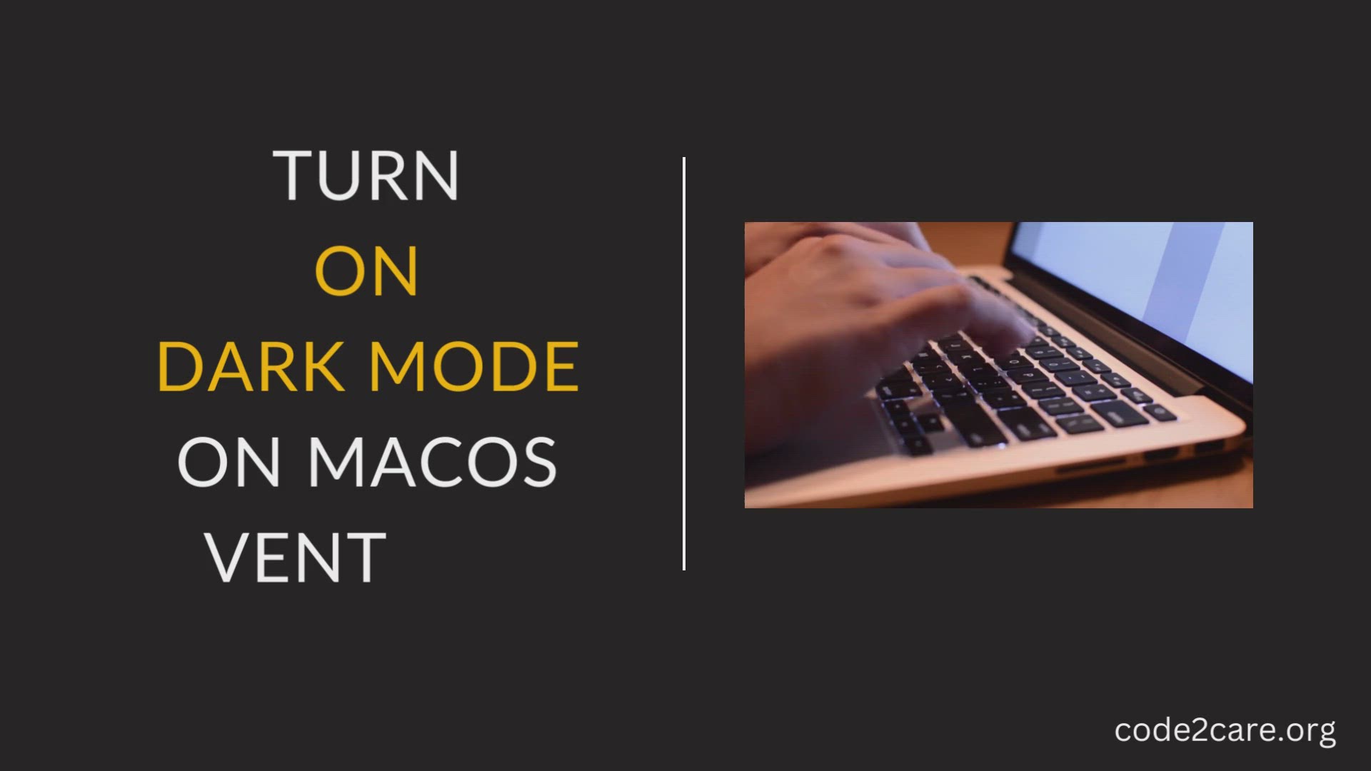 'Video thumbnail for Turn On Dark Mode on macOS Ventura'